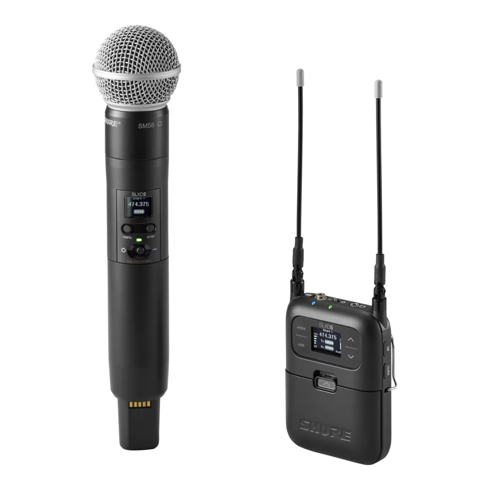 Ручной передатчик SHURE SLXD2/SM58=-H56